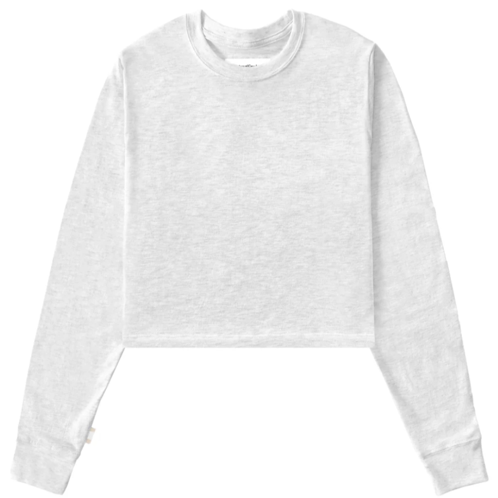 Province of Canada Monday Long Sleeve Crop S Cloud NWOT